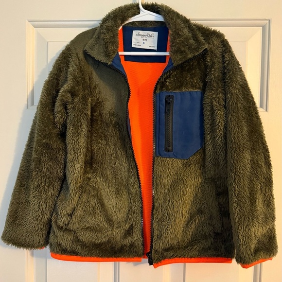 Sovereign Code Brown Fleece Jacket with Blue Accent - Picture 5 of 8